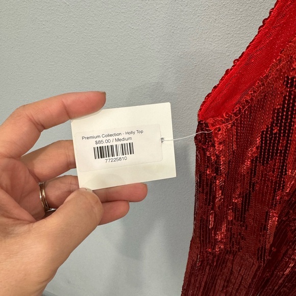 NWT SEQUENCE RED BLOUSE💃🏻💥 - Picture 4 of 7